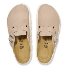 BIRKENSTOCK BOSTON CHUNKY SUEDE-WARM SAND