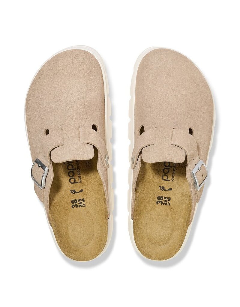 BIRKENSTOCK BOSTON CHUNKY SUEDE-WARM SAND