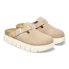 BIRKENSTOCK BOSTON CHUNKY SUEDE-WARM SAND