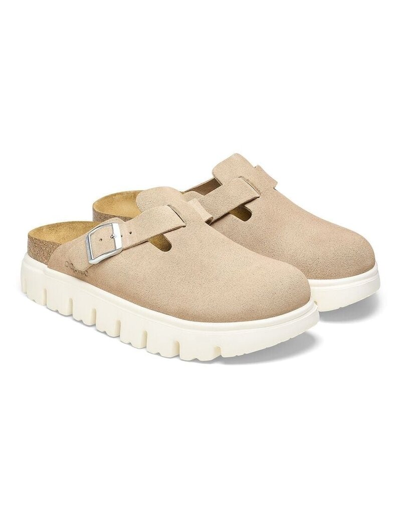 BIRKENSTOCK BOSTON CHUNKY SUEDE-WARM SAND