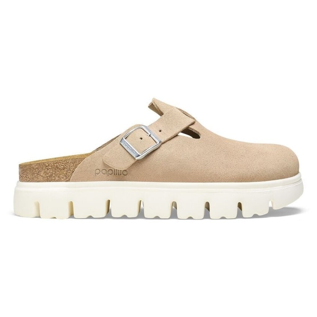 BIRKENSTOCK BOSTON CHUNKY SUEDE-WARM SAND