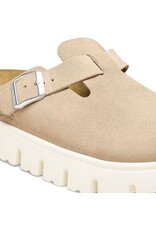 BIRKENSTOCK BOSTON CHUNKY SUEDE-WARM SAND
