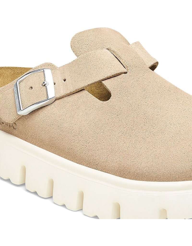 BIRKENSTOCK BOSTON CHUNKY SUEDE-WARM SAND