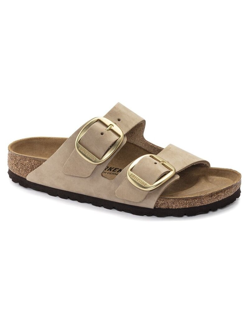 BIRKENSTOCK ARIZONA BIG BUCKLE NUBUCK LEATHER-SANDCASTLE