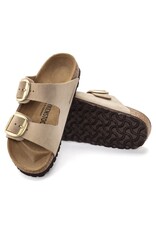 BIRKENSTOCK ARIZONA BIG BUCKLE NUBUCK LEATHER-SANDCASTLE