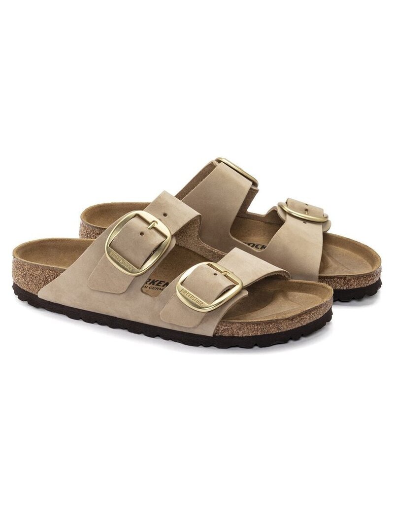 BIRKENSTOCK ARIZONA BIG BUCKLE NUBUCK LEATHER-SANDCASTLE