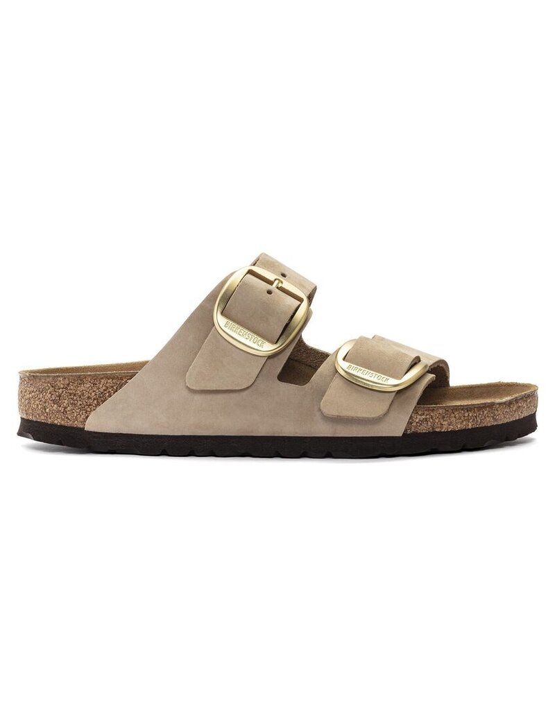 BIRKENSTOCK ARIZONA BIG BUCKLE NUBUCK LEATHER-SANDCASTLE