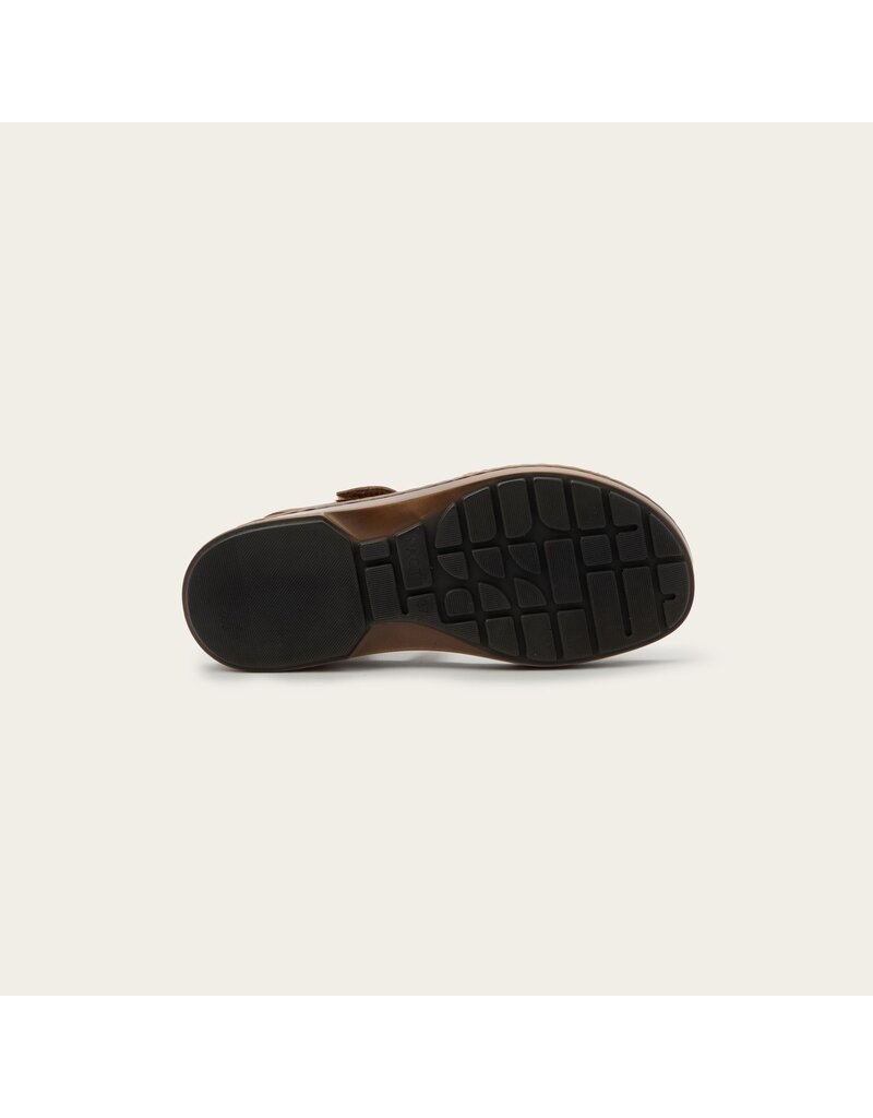 NAOT WOMEN'S EVORA LEATHER-LATTE BROWN