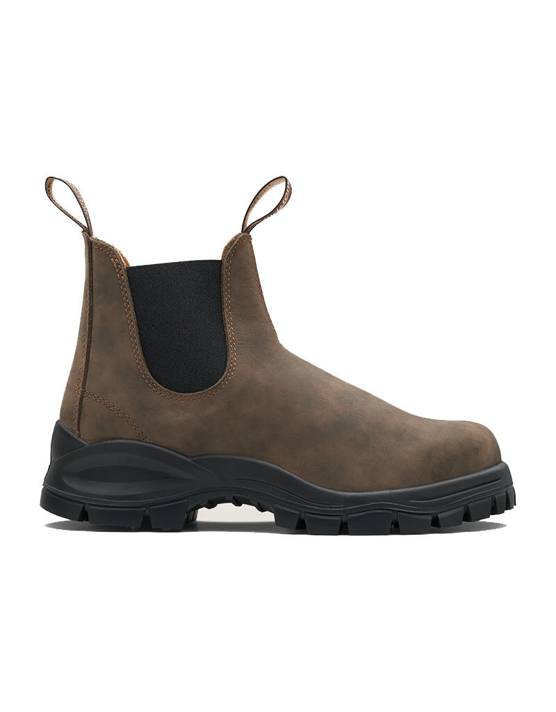 BLUNDSTONE LUG CHELSEA BOOT-RUSTIC BROWN