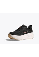 HOKA ONE ONE WOMEN'S BONDI 9-BLACK/ROSE GOLD