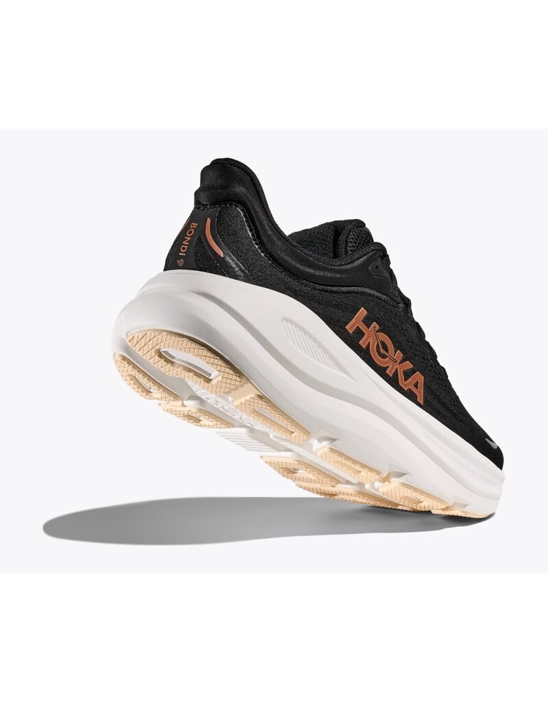 HOKA ONE ONE WOMEN'S BONDI 9-BLACK/ROSE GOLD