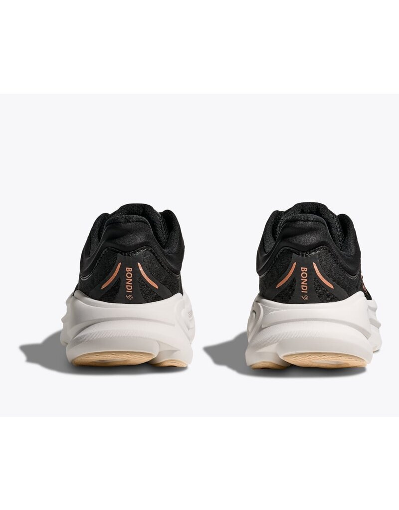 HOKA ONE ONE WOMEN'S BONDI 9-BLACK/ROSE GOLD