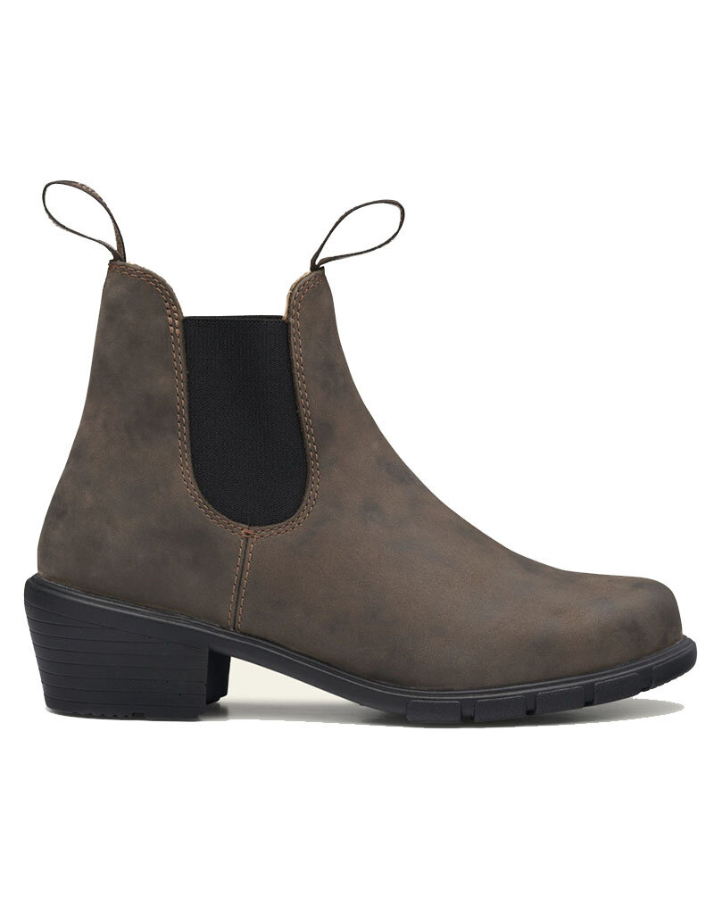 BLUNDSTONE WOMEN'S HEELED BOOT #1677-RUSTIC BROWN