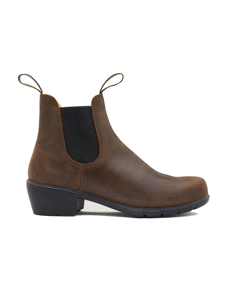 BLUNDSTONE WOMEN'S HEELED BOOT-ANTIQUE BROWN