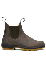 BLUNDSTONE CLASSIC CHELSEA BOOT #1944-RUSTIC BROWN/MUSTARD