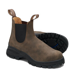 BLUNDSTONE LUG CHELSEA BOOT-RUSTIC BROWN