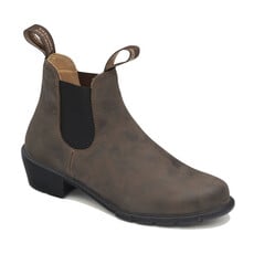 BLUNDSTONE WOMEN'S HEELED BOOT #1677-RUSTIC BROWN