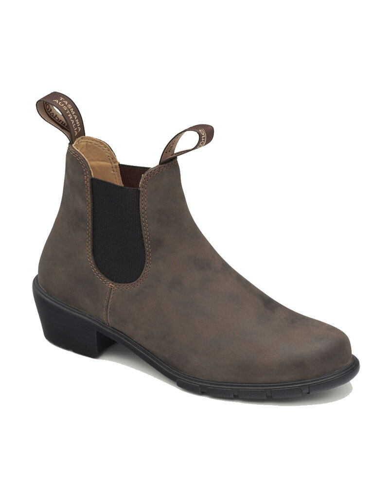 BLUNDSTONE WOMEN'S HEELED BOOT #1677-RUSTIC BROWN