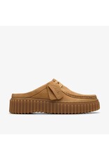 CLARKS WOMEN'S TORHILL MULE NUBUCK-LIGHT TAN