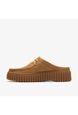 CLARKS WOMEN'S TORHILL MULE NUBUCK-LIGHT TAN