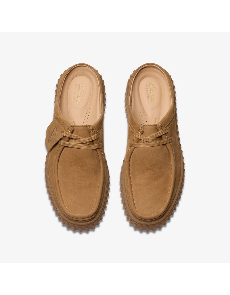 CLARKS WOMEN'S TORHILL MULE NUBUCK-LIGHT TAN