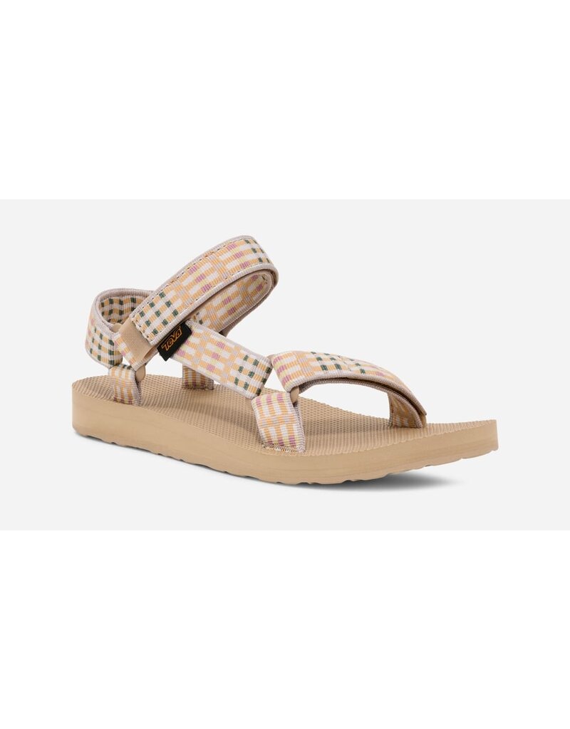 TEVA WOMEN'S ORIGINAL UNIVERSAL-MODERN CHECK TAUPE