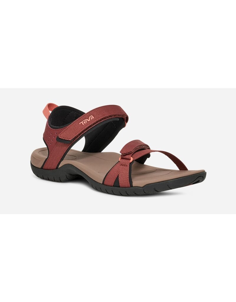 TEVA WOMEN'S VERRA-MAHOGANY/BLOOMING DAHLIA
