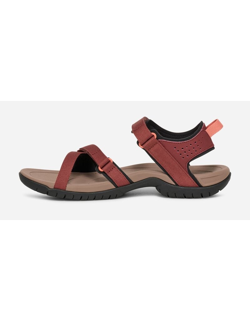 TEVA WOMEN'S VERRA-MAHOGANY/BLOOMING DAHLIA
