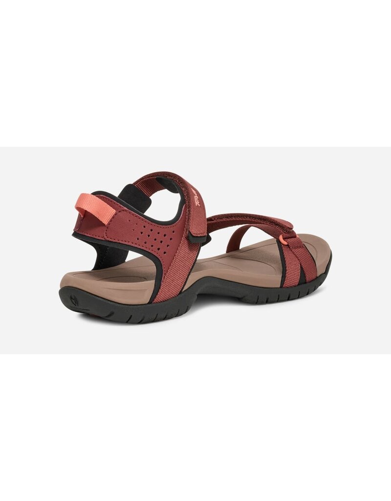 TEVA WOMEN'S VERRA-MAHOGANY/BLOOMING DAHLIA