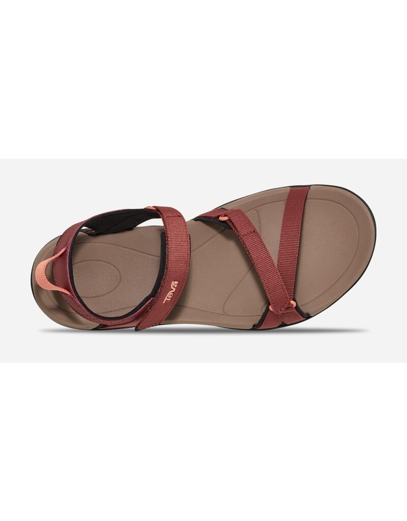 TEVA WOMEN'S VERRA-MAHOGANY/BLOOMING DAHLIA