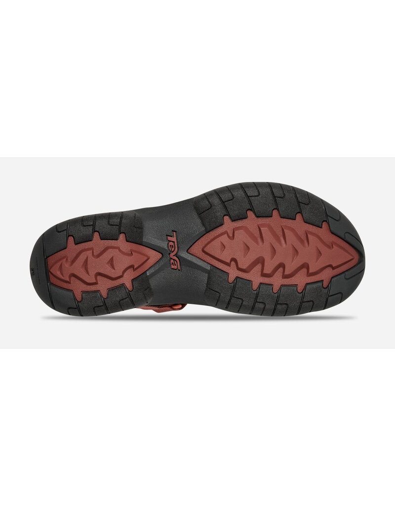 TEVA WOMEN'S VERRA-MAHOGANY/BLOOMING DAHLIA