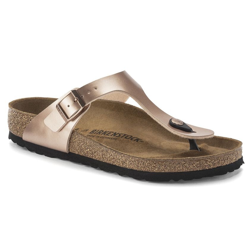 BIRKENSTOCK GIZEH BIRKO-FLOR-METALLIC COPPER