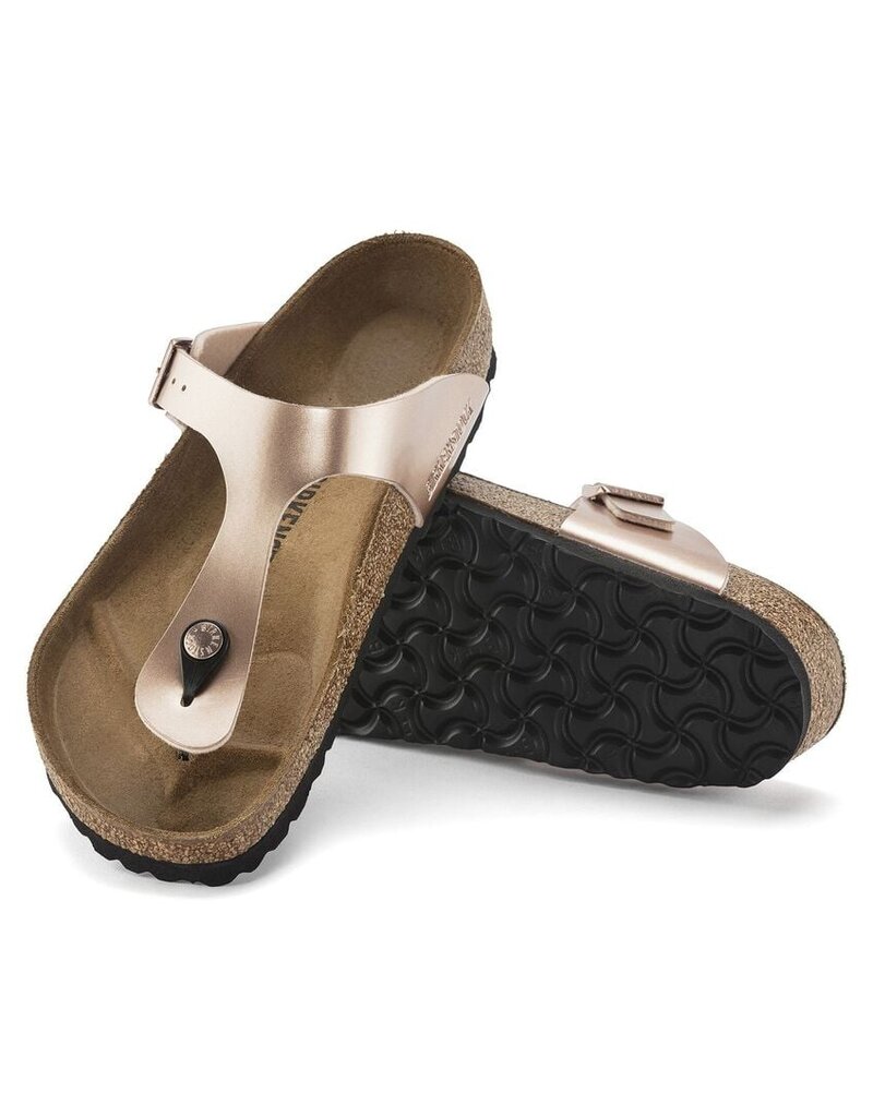 BIRKENSTOCK GIZEH BIRKO-FLOR-METALLIC COPPER