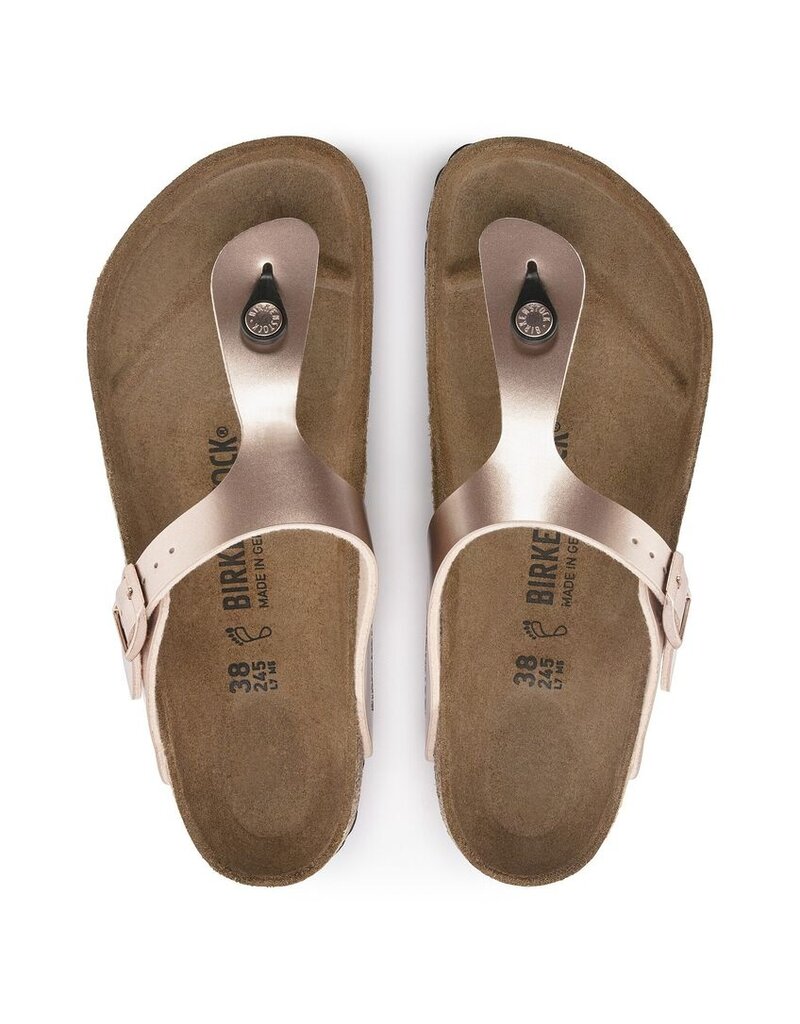 BIRKENSTOCK GIZEH BIRKO-FLOR-METALLIC COPPER