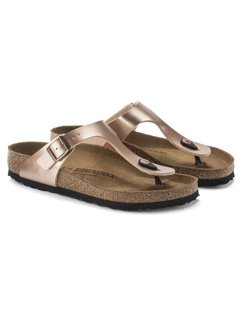 BIRKENSTOCK GIZEH BIRKO-FLOR-METALLIC COPPER