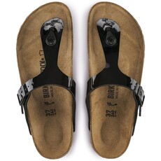 BIRKENSTOCK GIZEH PATENT BIRKO-FLOR-BLACK