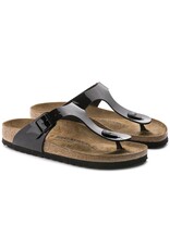 BIRKENSTOCK GIZEH PATENT BIRKO-FLOR-BLACK