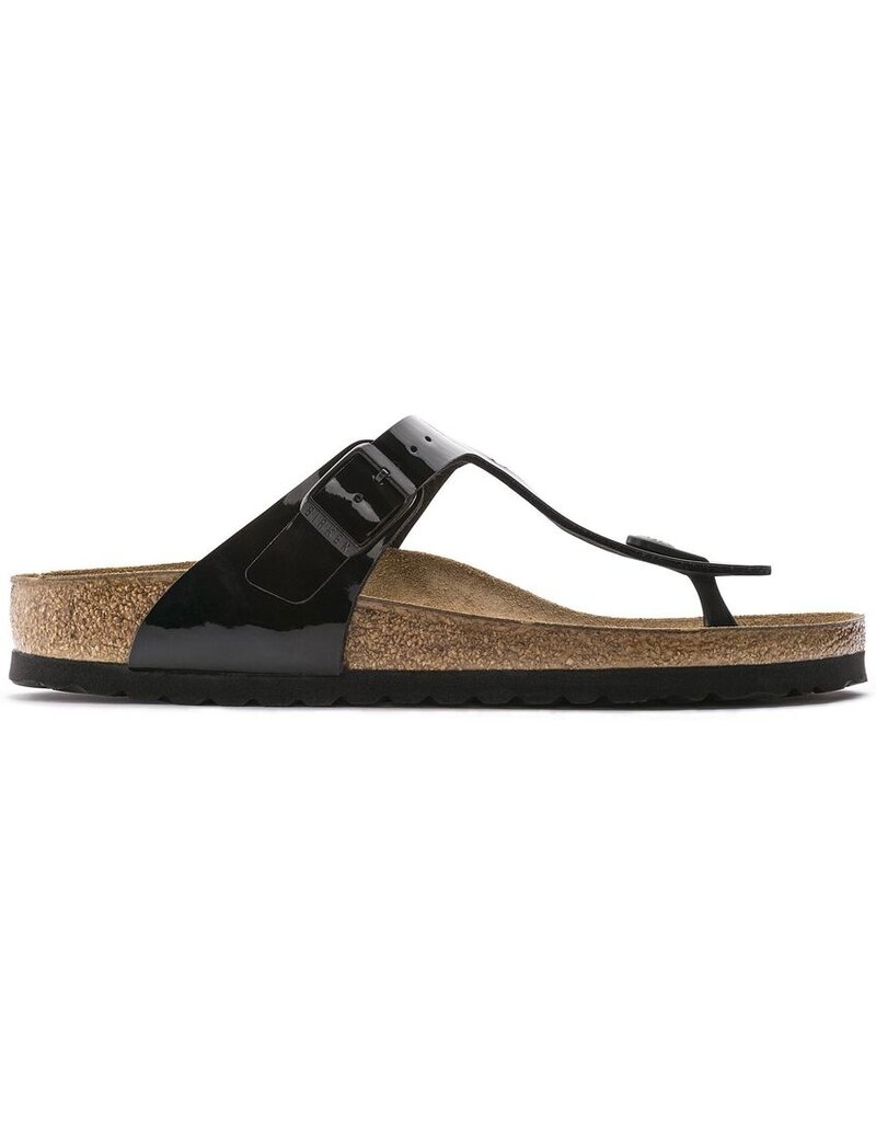 BIRKENSTOCK GIZEH PATENT BIRKO-FLOR-BLACK