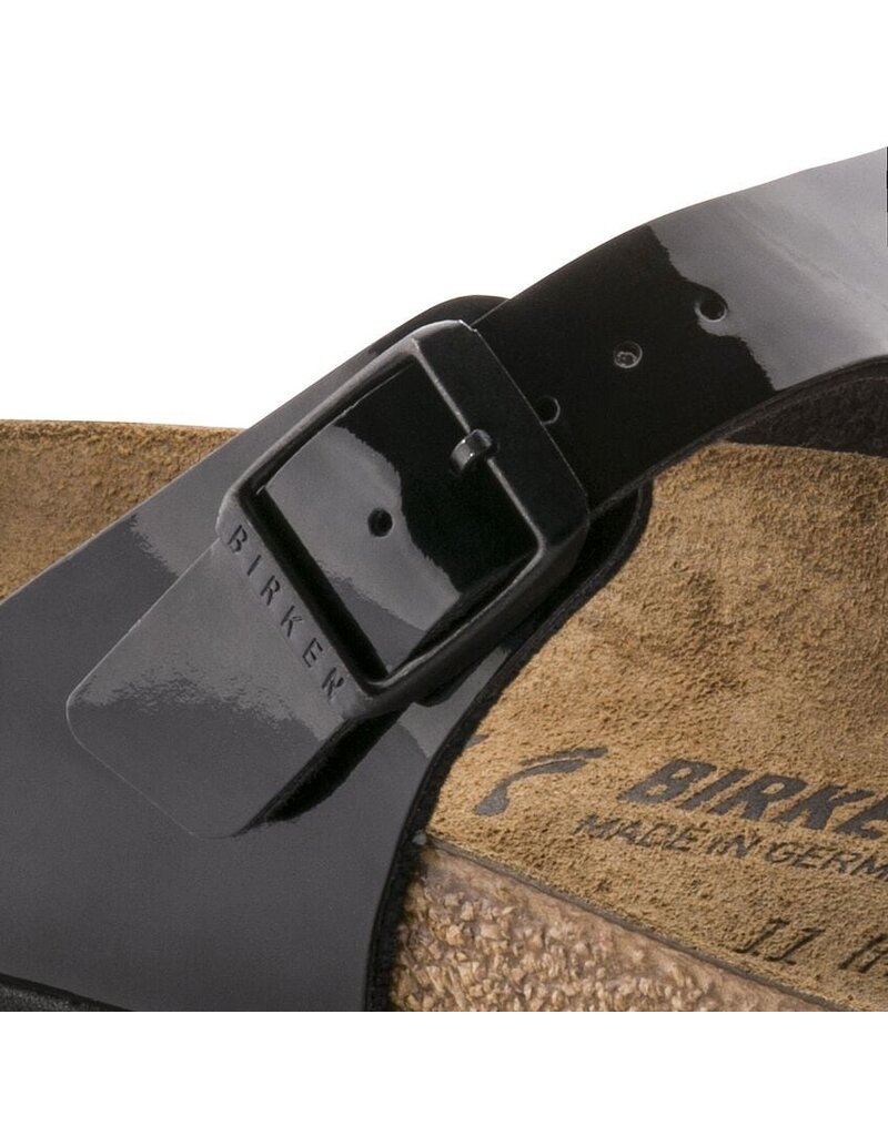 BIRKENSTOCK GIZEH PATENT BIRKO-FLOR-BLACK