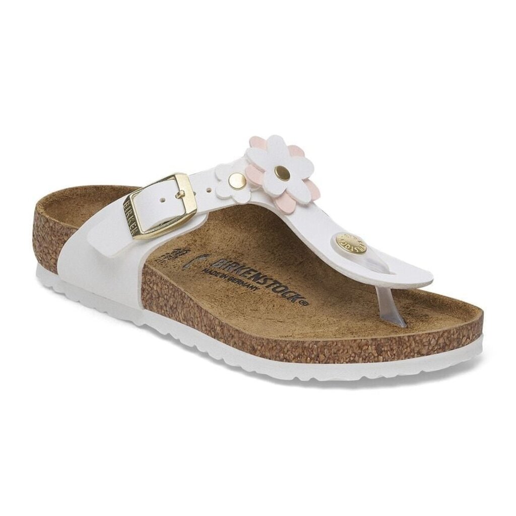 BIRKENSTOCK GIZEH KIDS FLOWERS BIRKO-FLOR-WHITE