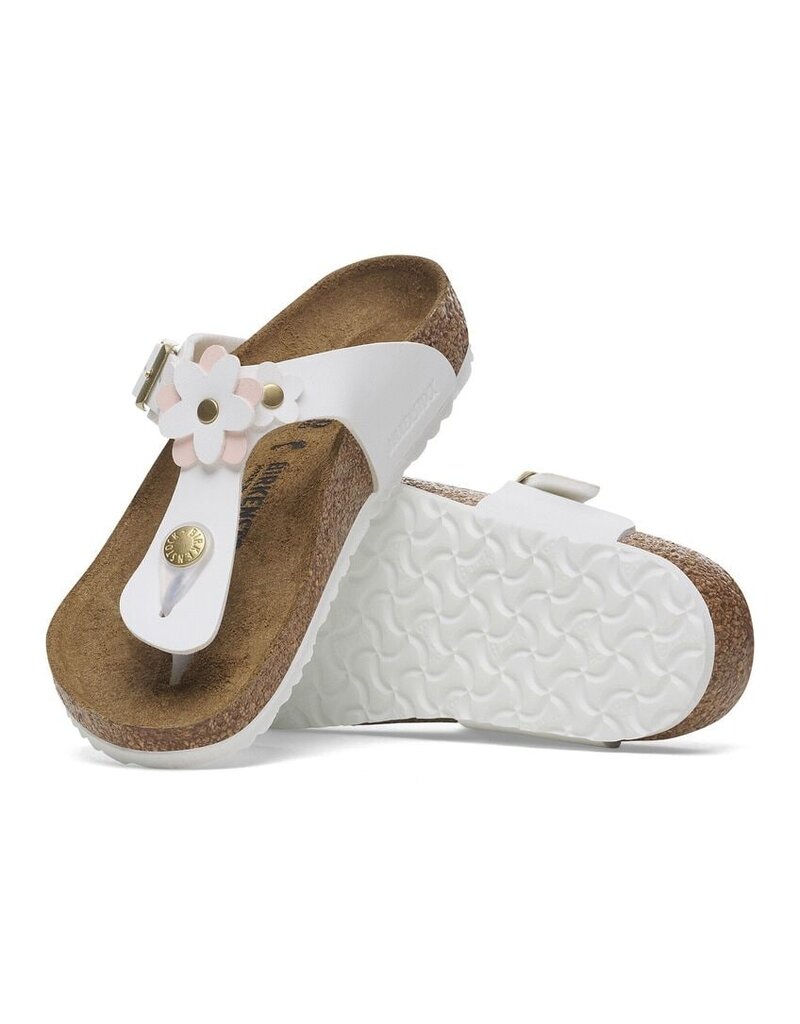 BIRKENSTOCK GIZEH KIDS FLOWERS BIRKO-FLOR-WHITE