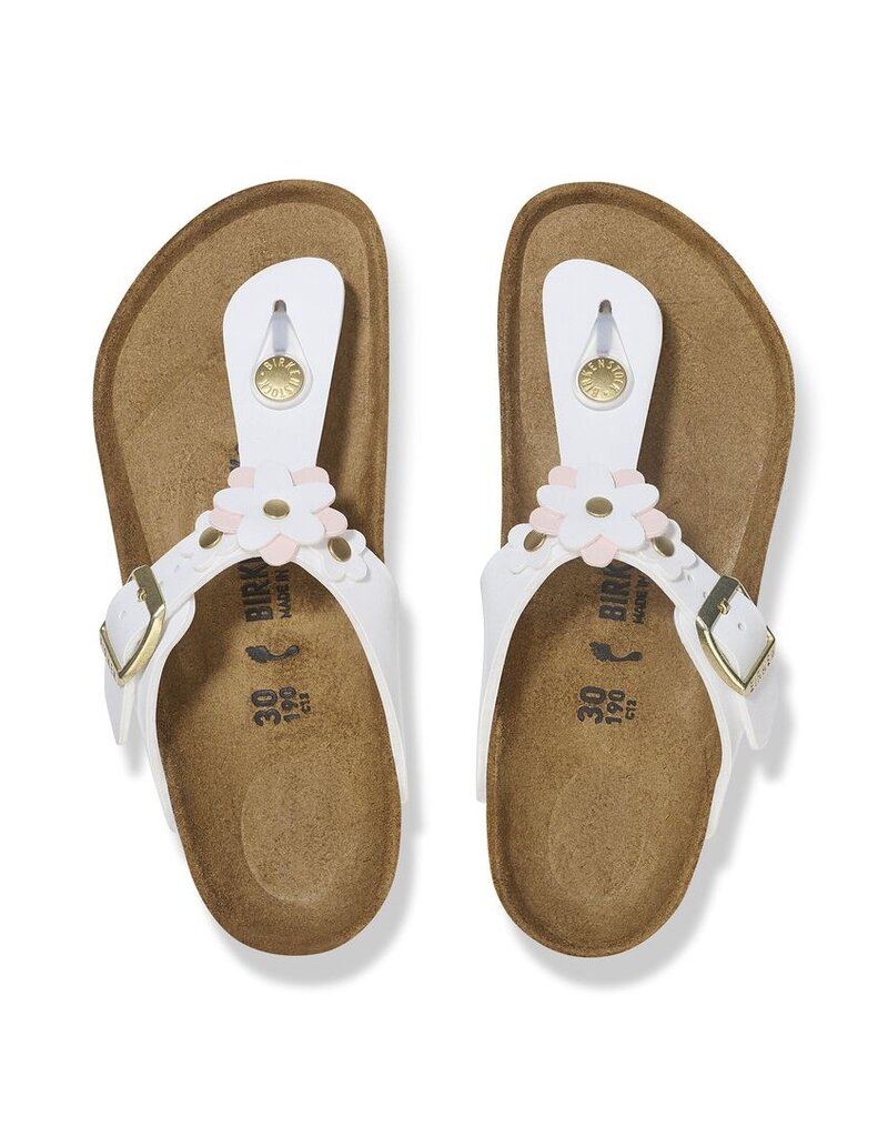 BIRKENSTOCK GIZEH KIDS FLOWERS BIRKO-FLOR-WHITE