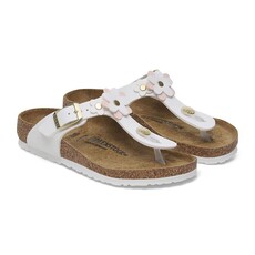 BIRKENSTOCK GIZEH KIDS FLOWERS BIRKO-FLOR-WHITE