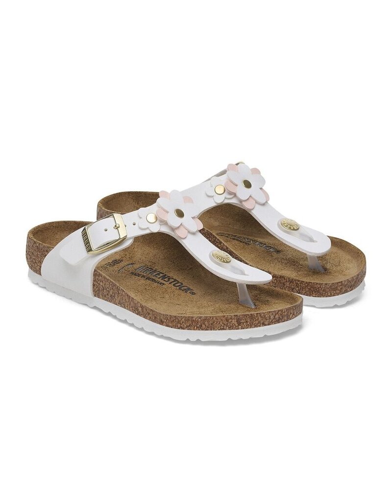 BIRKENSTOCK GIZEH KIDS FLOWERS BIRKO-FLOR-WHITE