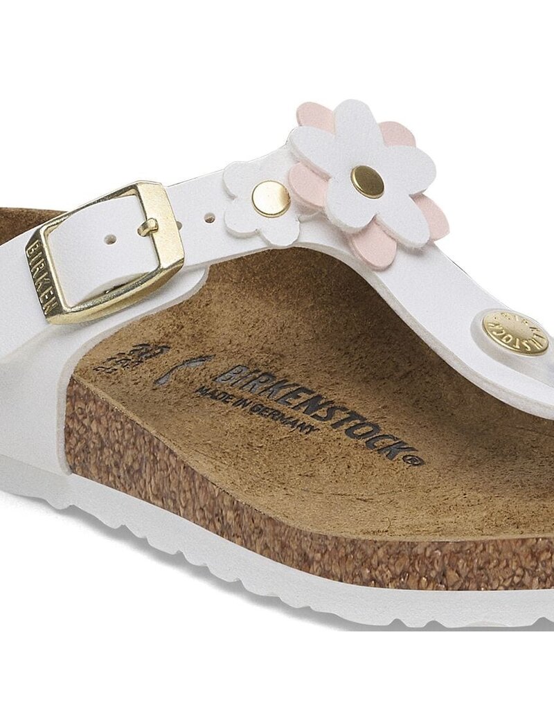 BIRKENSTOCK GIZEH KIDS FLOWERS BIRKO-FLOR-WHITE