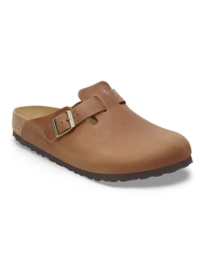 BIRKENSTOCK BOSTON OILED LEATHER-COGNAC