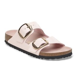 BIRKENSTOCK ARIZONA BIG BUCKLE HIGH SHINE LEATHER-LIGHT ROSE