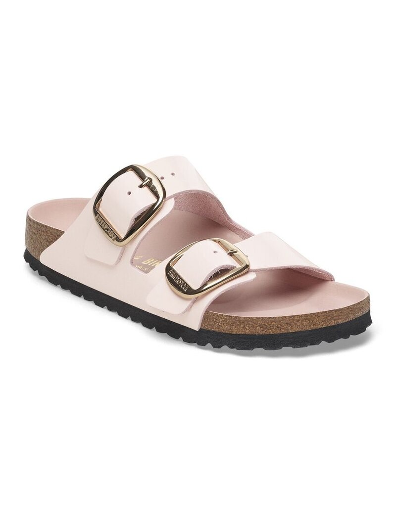 BIRKENSTOCK ARIZONA BIG BUCKLE HIGH SHINE LEATHER-LIGHT ROSE