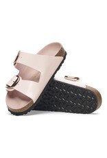 BIRKENSTOCK ARIZONA BIG BUCKLE HIGH SHINE LEATHER-LIGHT ROSE