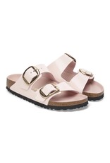 BIRKENSTOCK ARIZONA BIG BUCKLE HIGH SHINE LEATHER-LIGHT ROSE